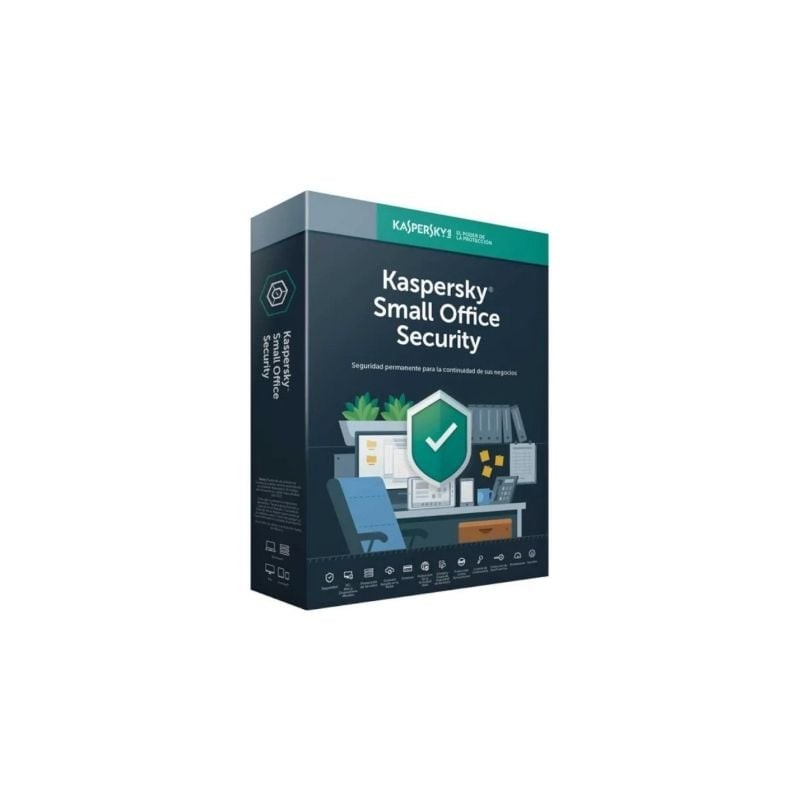 Antivirus kaspersky small office security 7/ 5 dispositivos + 1 servidor/ 1 año
