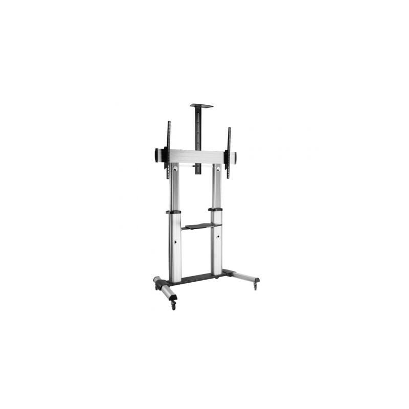 Soporte de suelo inclinable con ruedas fonestar sts-40106p para tv de 60-100'/ hasta 100kg
