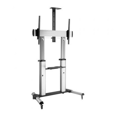 Soporte de suelo inclinable con ruedas fonestar sts-40106p para tv de 60-100'/ hasta 100kg