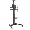Soporte de suelo inclinable con ruedas tooq fs1184m-b para tv de 35-70'/ hasta 70kg