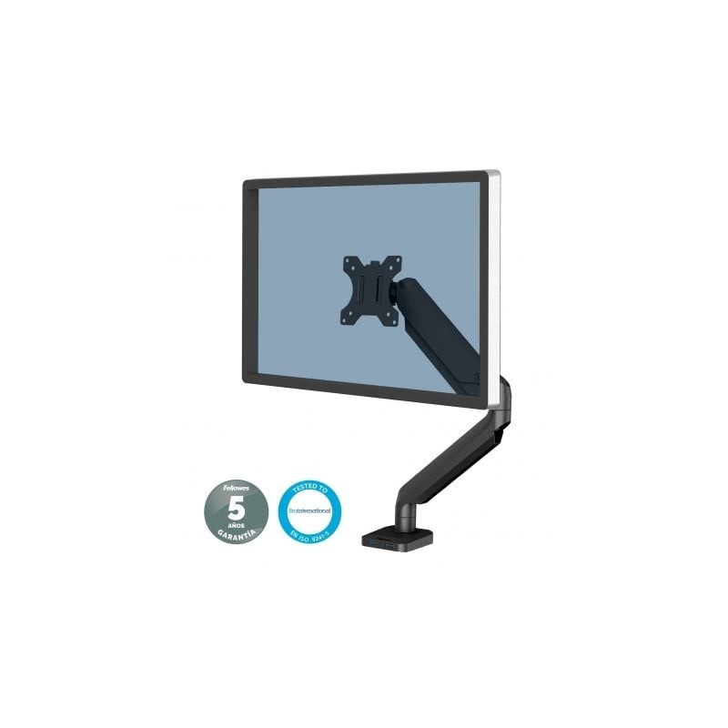 Soporte de mesa para monitor fellowes 8043301/ giratorio/ inclinable/ hasta 8kg