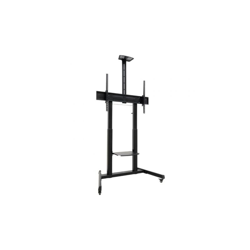Soporte de suelo inclinable con ruedas tooq fs20406hm-b para tv de 60-100'/ hasta 120kg