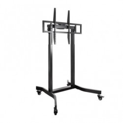 Soporte de suelo eléctrico con ruedas tooq fsm02-b para tv 55-100'/ hasta 120kg