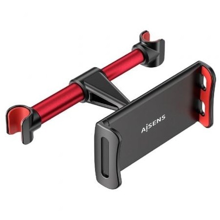 Soporte de smartphone para coche/tablet aisens msc1p-105/ negro y rojo
