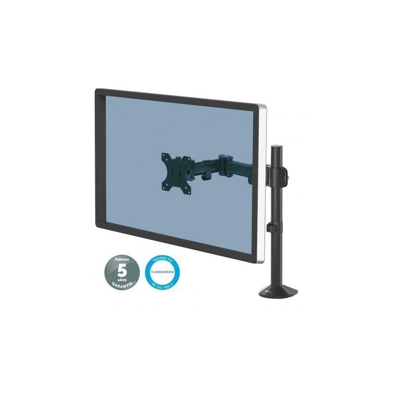 Soporte de mesa para monitor fellowes 8502501/ giratorio/ inclinable/ hasta 8kg