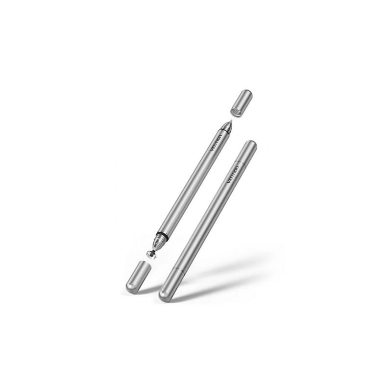 Lápiz óptico vention kqmh0/ para android y apple/ aluminio gris