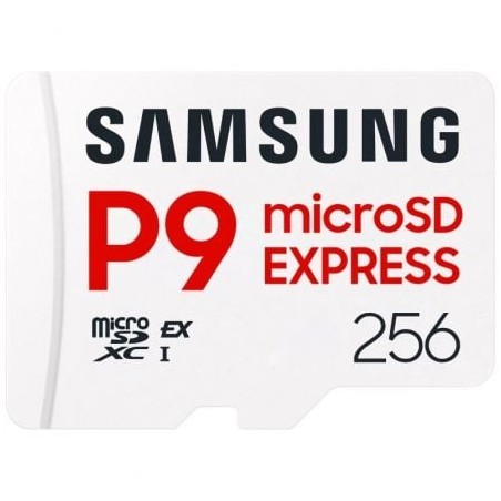 Tarjeta de memoria samsung p9 express 256gb microsd xc/ clase 10/ 800mbs