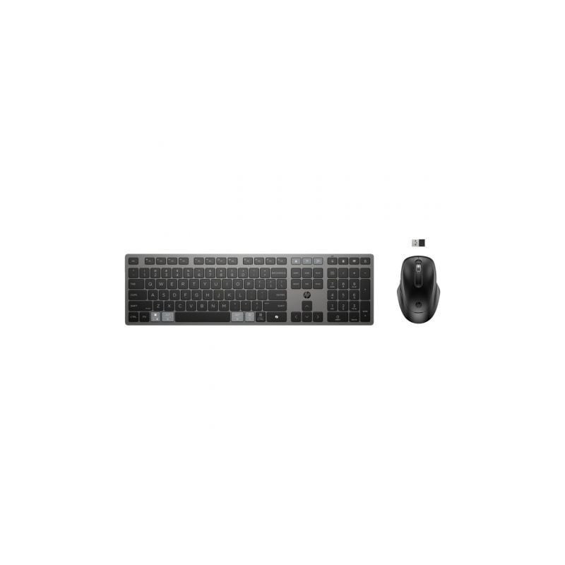 Teclado y ratón inalámbricos hp combo 725 multidispositivo