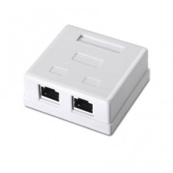 Roseta de superficie aisens a139-0304/ cat.6/ 2 tomas