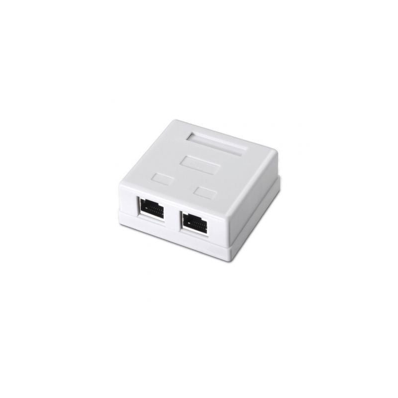 Roseta de superficie aisens a139-0304/ cat.6/ 2 tomas