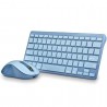 Teclado y ratón inalámbricos ngs fantasy kit blue/ azul