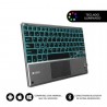 Teclado compacto inalámbrico subblim touchpad smart blacklit/ gris
