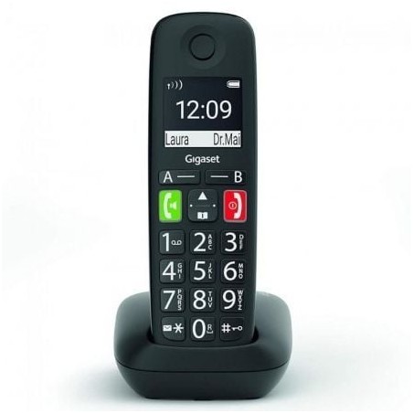 Teléfono inalámbrico gigaset e290/ negro