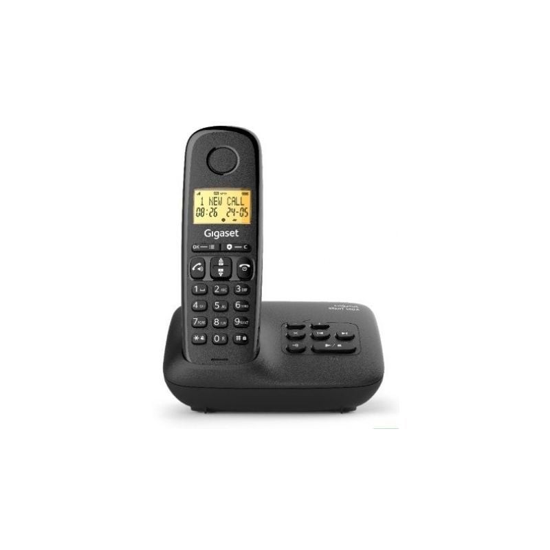 Teléfono inalámbrico gigaset basic 100/ negro