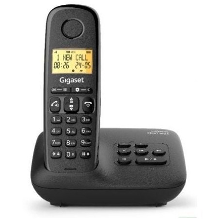 Teléfono inalámbrico gigaset basic 100/ negro