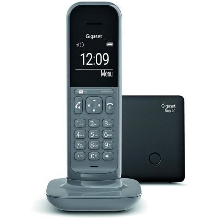 Teléfono inalámbrico gigaset cl390/ gris
