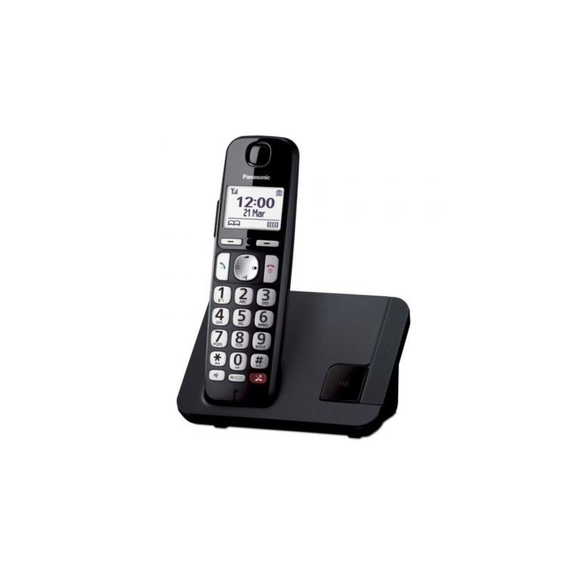 Teléfono inalámbrico panasonic kx-tge250spb/ negro