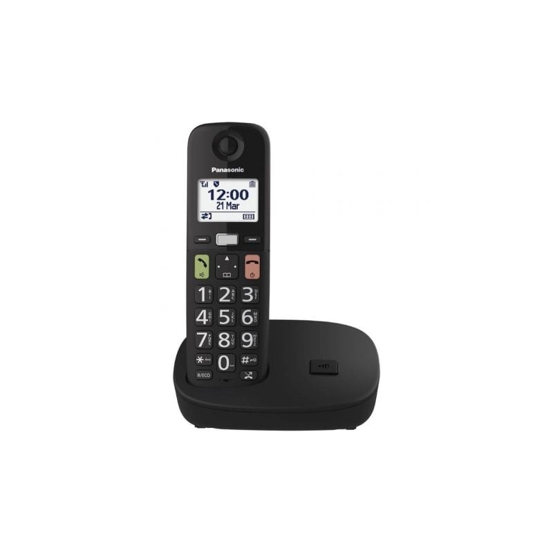 Teléfono inalámbrico panasonic kx-tgu110/ negro
